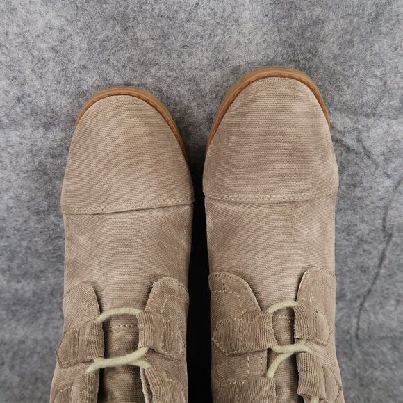 Rampage Shoes Womens 7.5 Booties Wedge Fashion Classic Comfort Chukka Lace Up - Picture 8 of 13